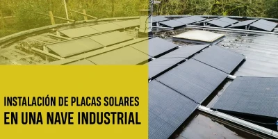 Instalación de placas solares en nave industrial